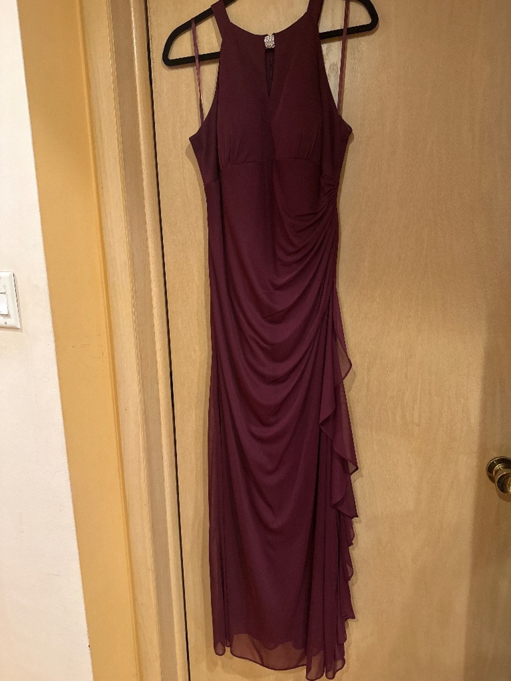 Burgundy formal dress